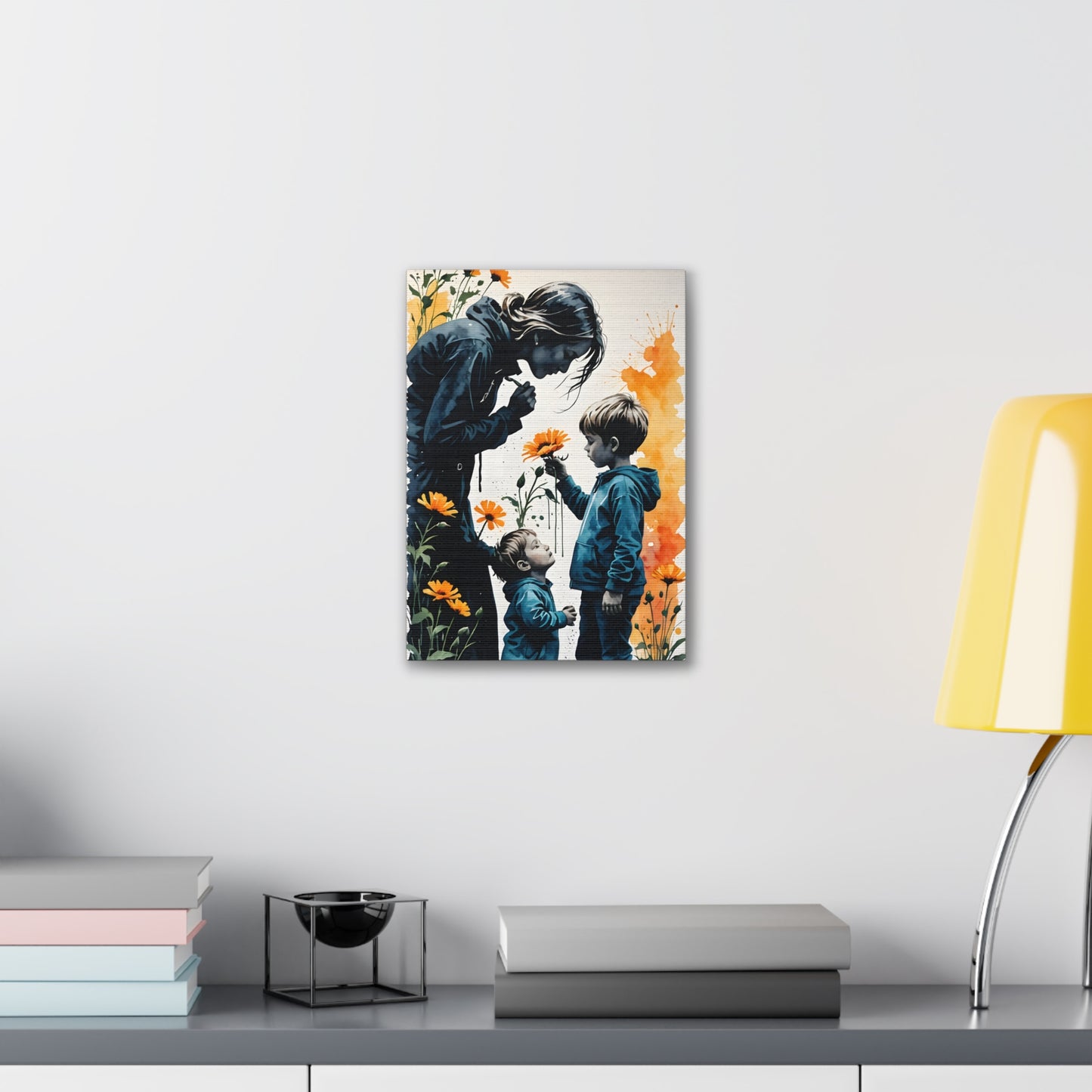 Stop and Smell the Flowers M&2S Canvas Stretched, 0.75"