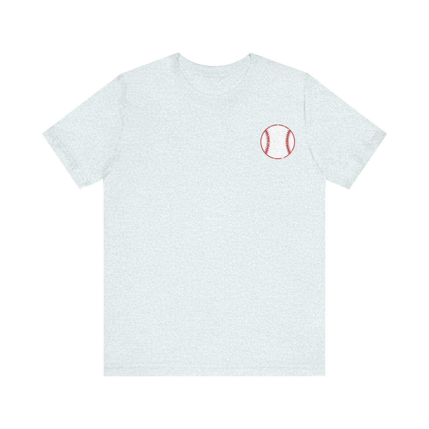 Distressed baseball mama Unisex Jersey Short Sleeve Tee