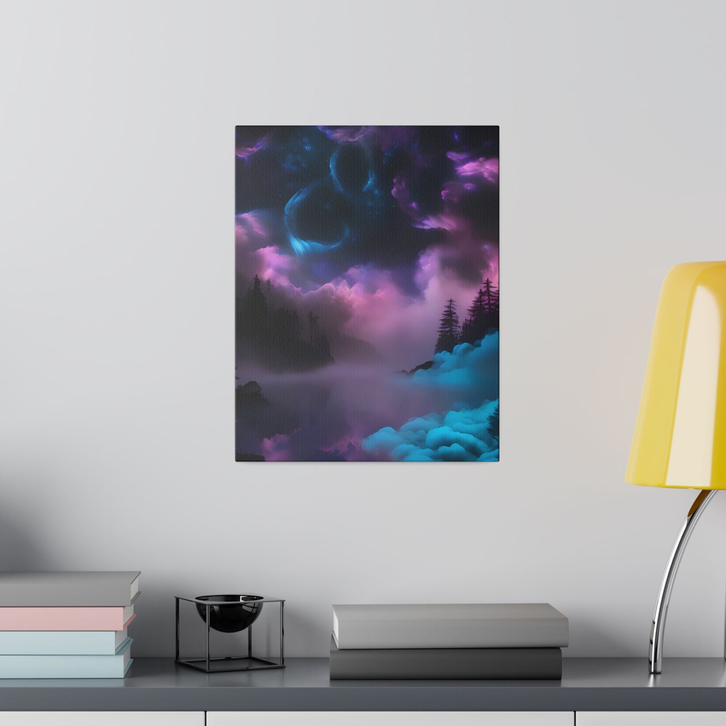 Alcohol ink mystic night Matte Canvas, Stretched, 0.75"