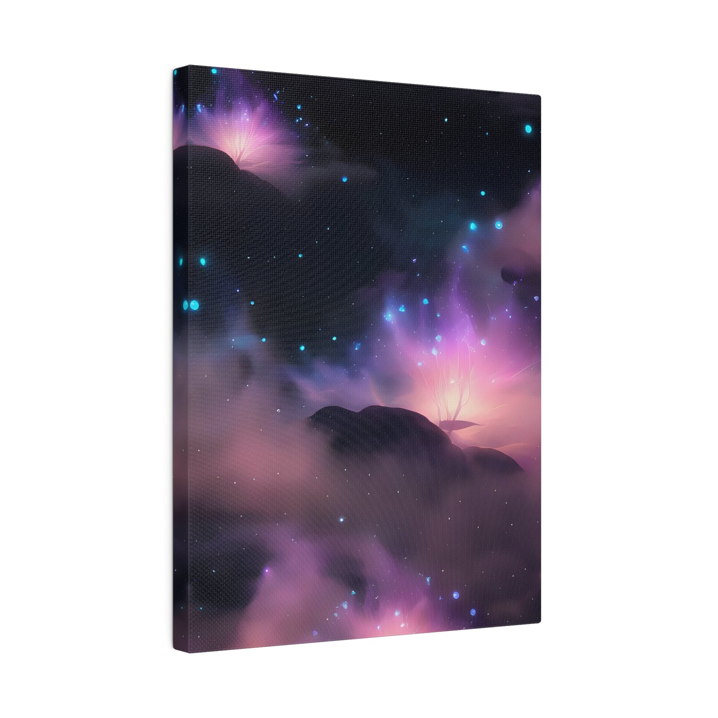 Alcohol ink foggy night Matte Canvas, Stretched, 0.75"