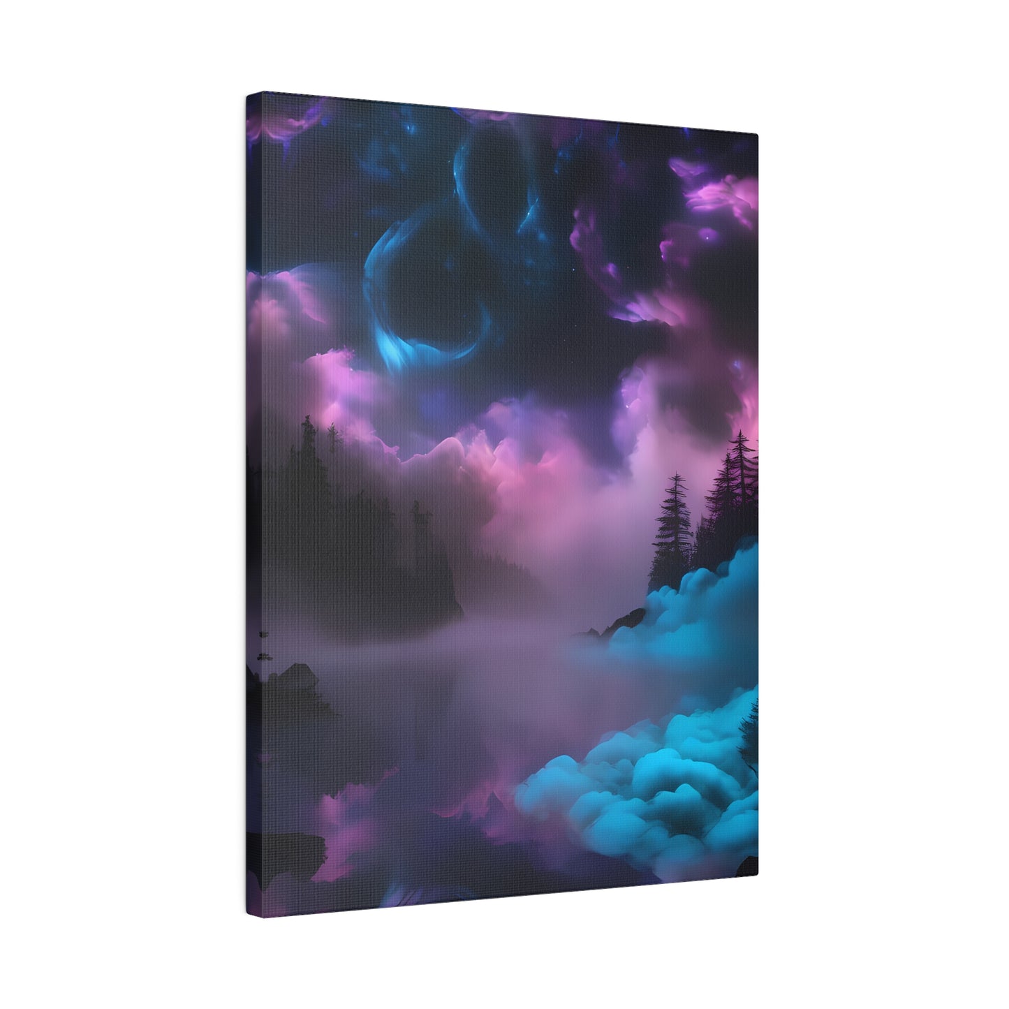 Alcohol ink mystic night Matte Canvas, Stretched, 0.75"