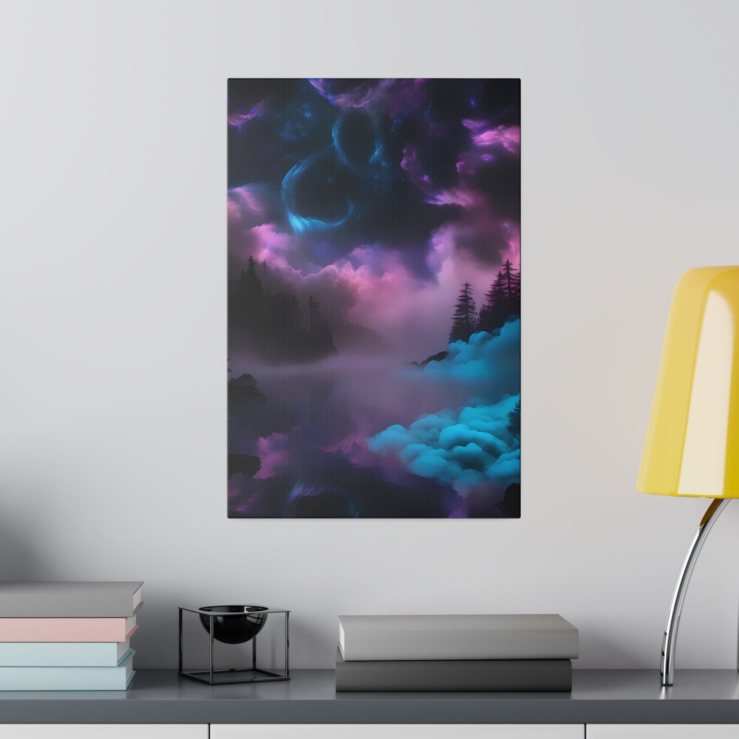 Alcohol ink mystic night Matte Canvas, Stretched, 0.75"