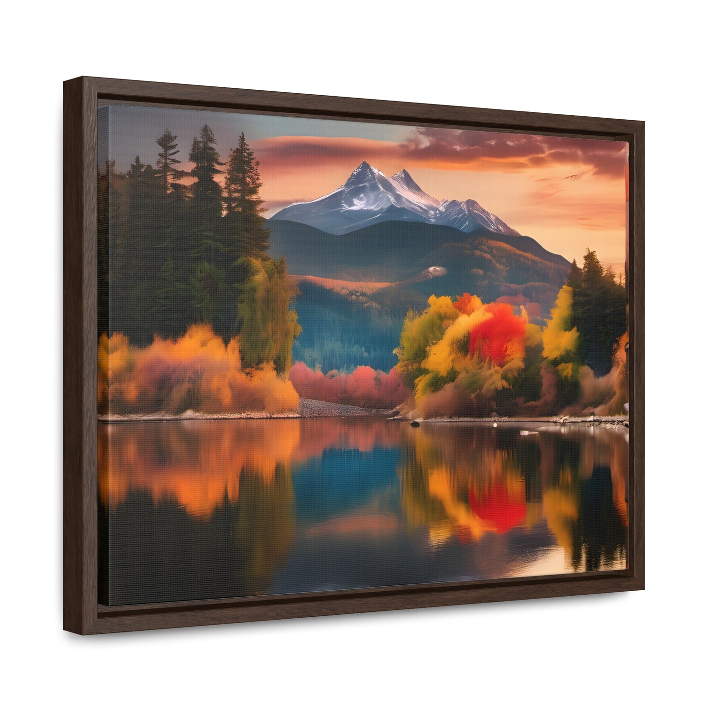 Scenic Mountain View.Gallery Canvas Wraps, Horizontal Frame