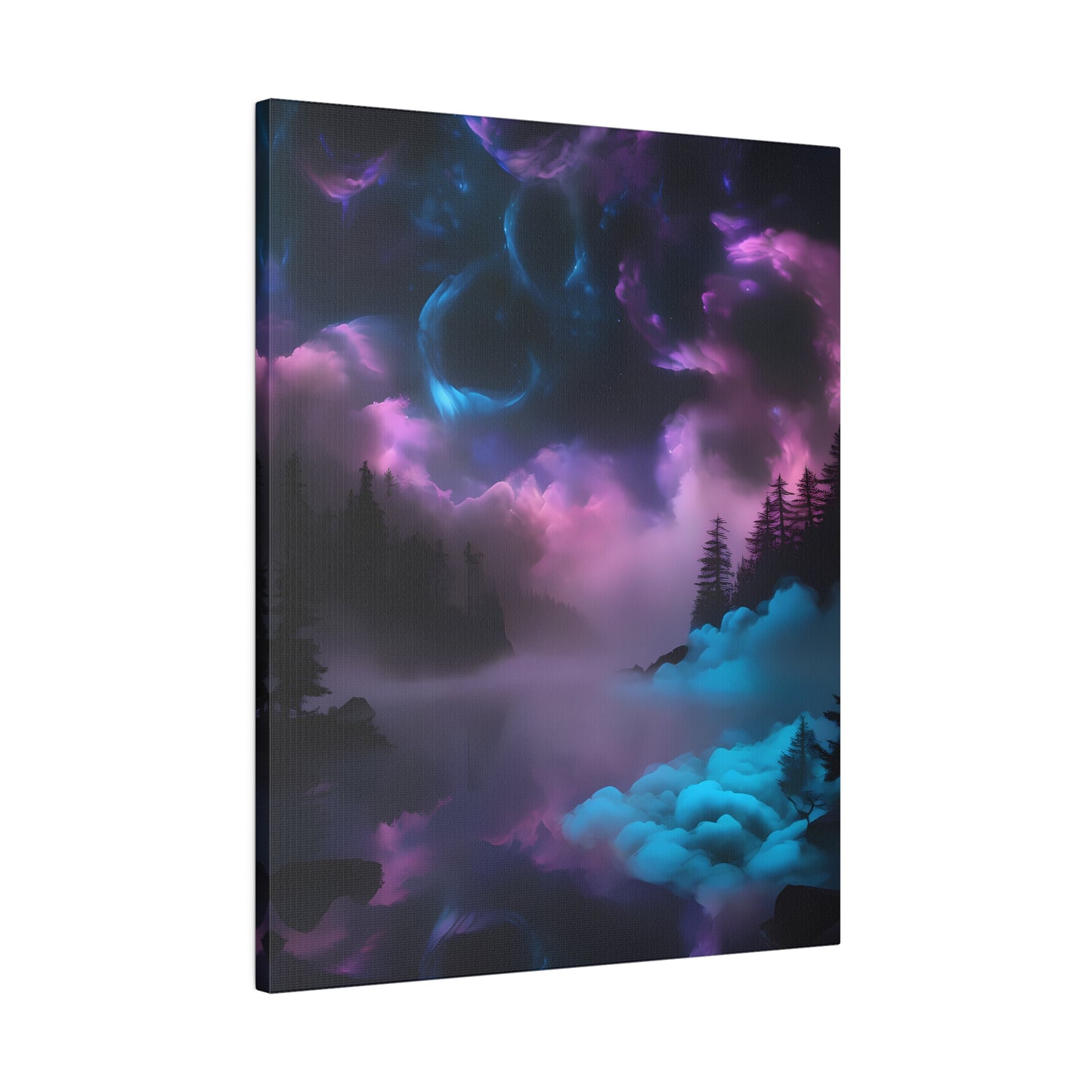 Alcohol ink mystic night Matte Canvas, Stretched, 0.75"
