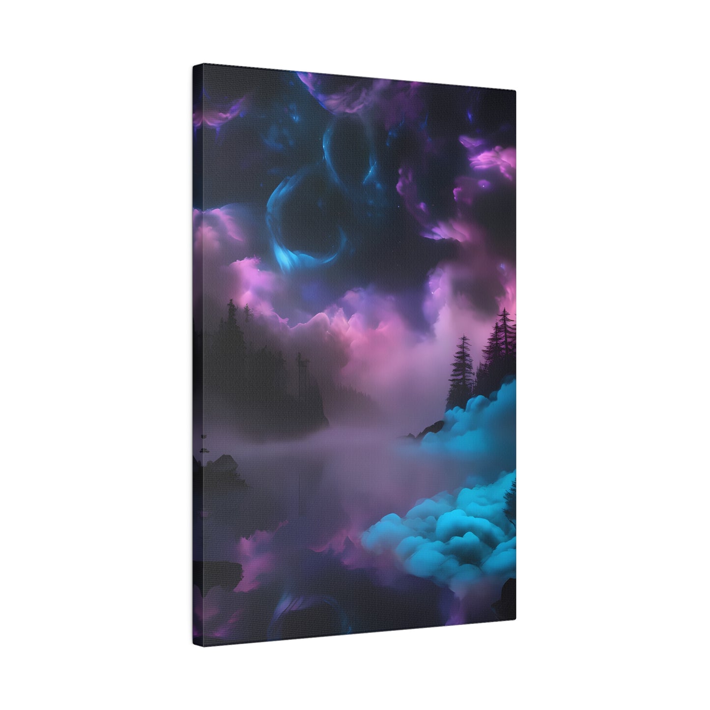 Alcohol ink mystic night Matte Canvas, Stretched, 0.75"