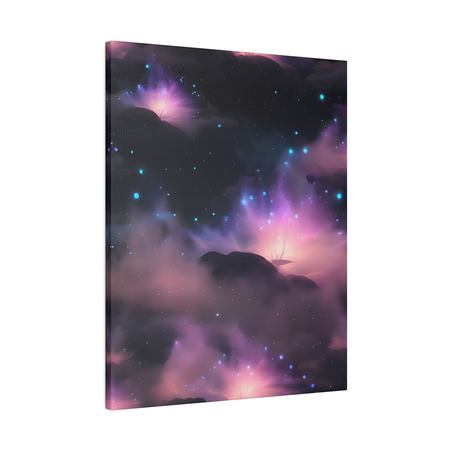 Alcohol ink foggy night Matte Canvas, Stretched, 0.75"