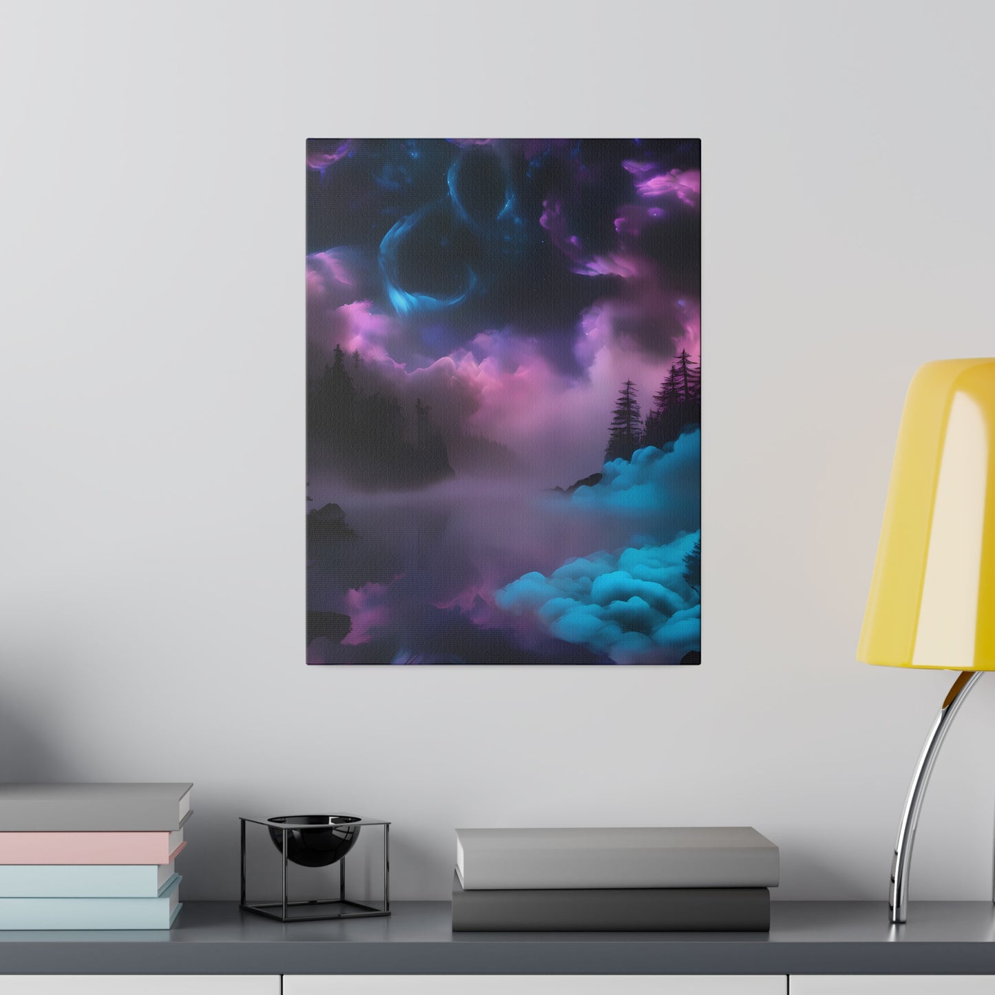 Alcohol ink mystic night Matte Canvas, Stretched, 0.75"