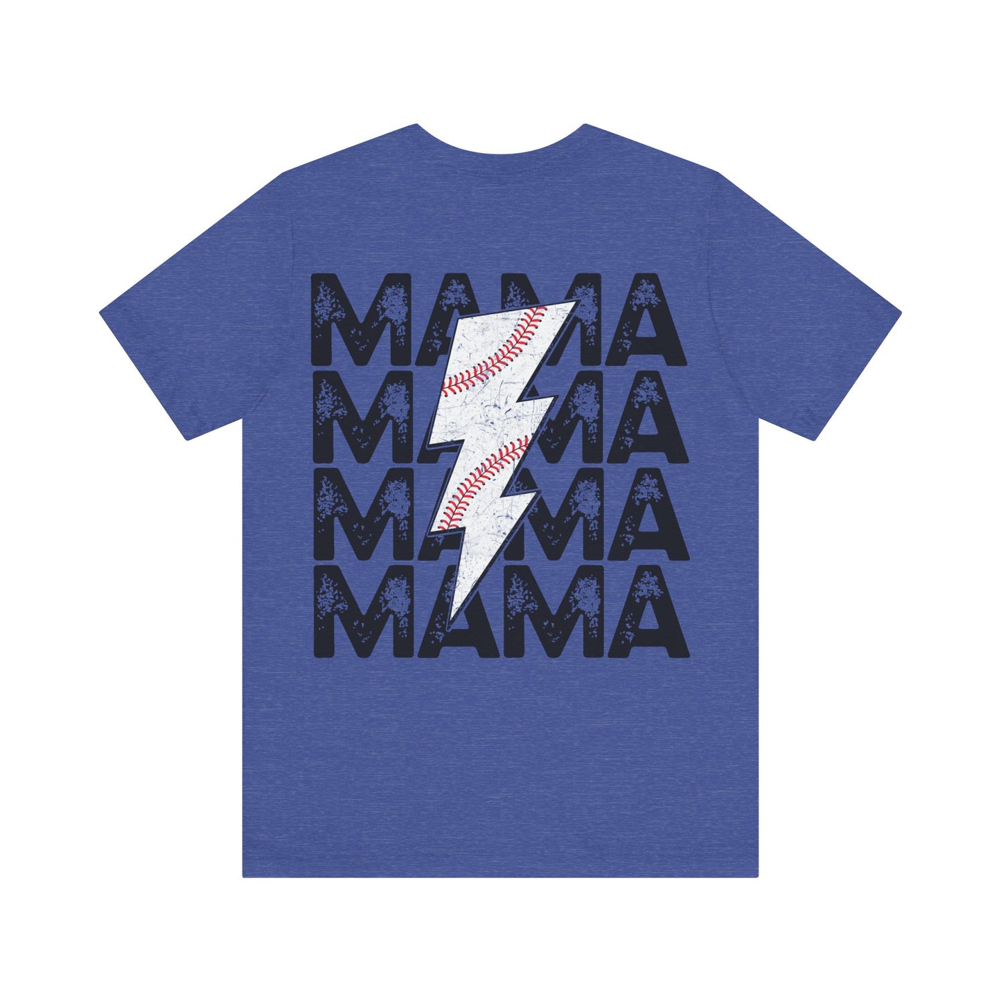 Distressed baseball mama Unisex Jersey Short Sleeve Tee
