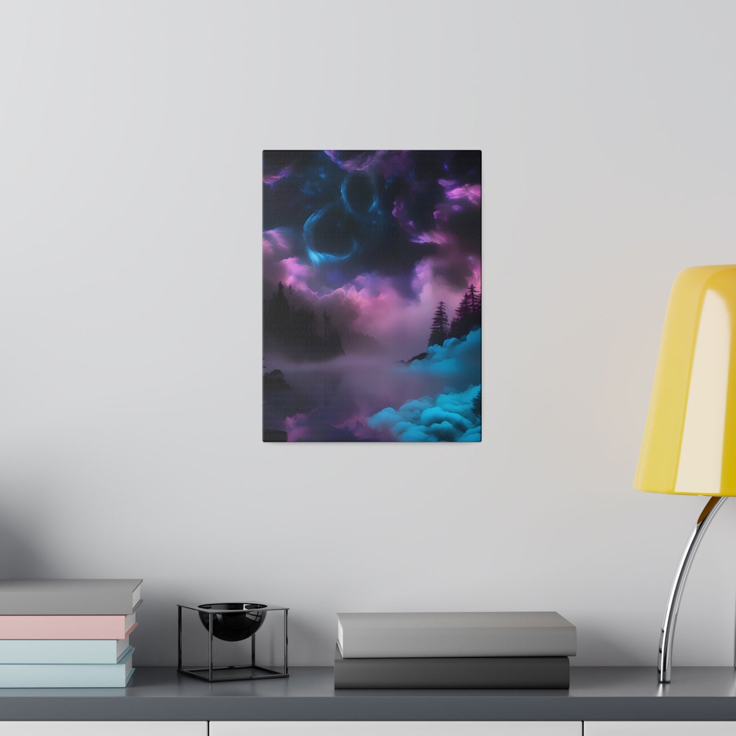 Alcohol ink mystic night Matte Canvas, Stretched, 0.75"