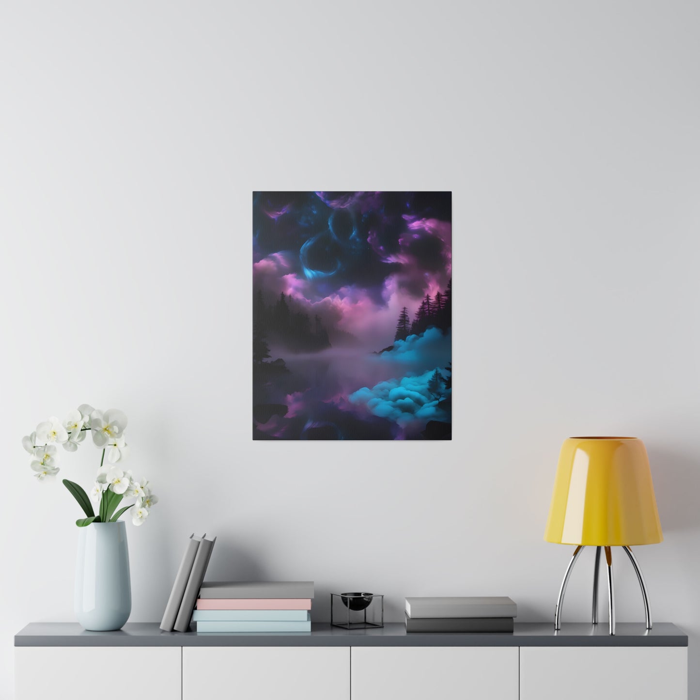 Alcohol ink mystic night Matte Canvas, Stretched, 0.75"