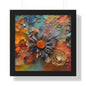 Paper pastel flowers 3 Framed Vertical Poster