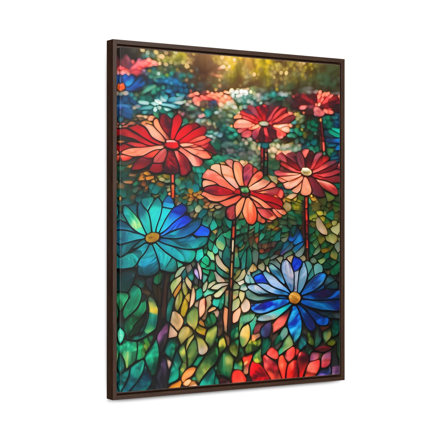 Stained glass garden Gallery Canvas Wraps, Vertical Frame