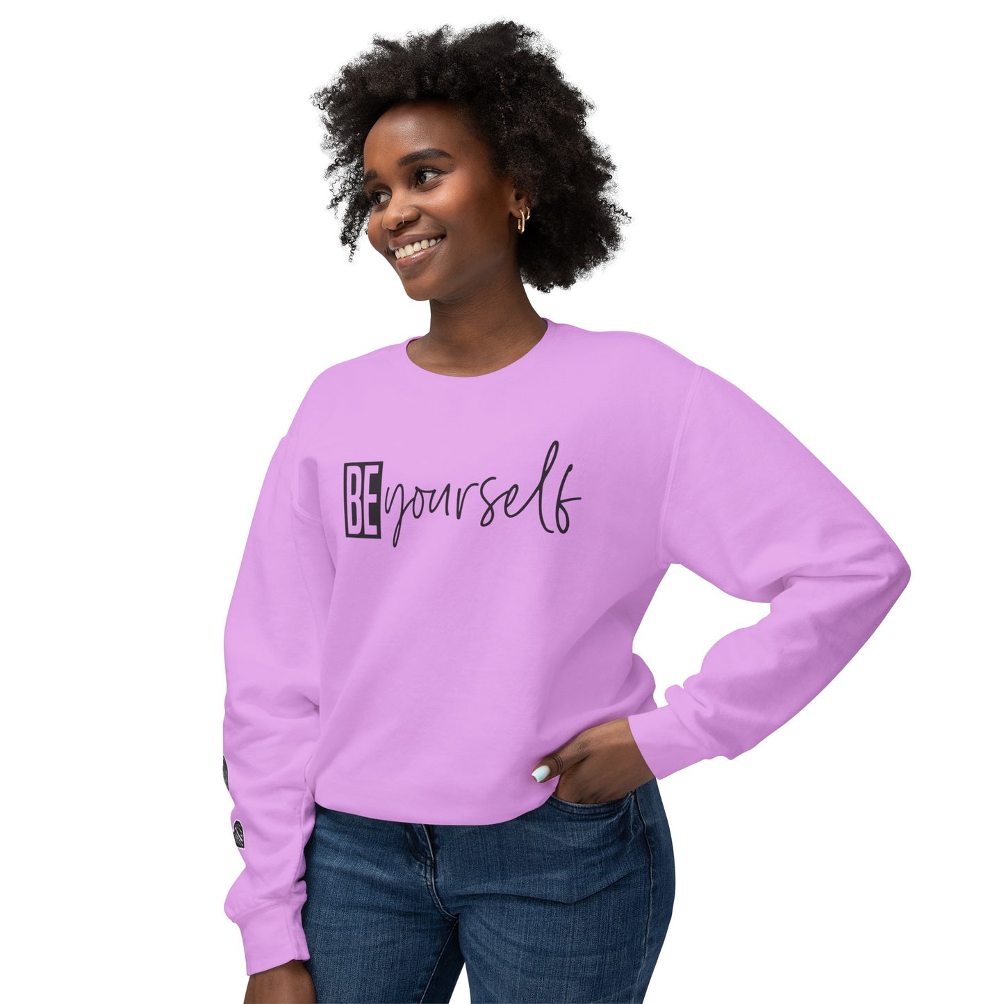 Be yourself Unisex Lightweight Crewneck Sweatshirt