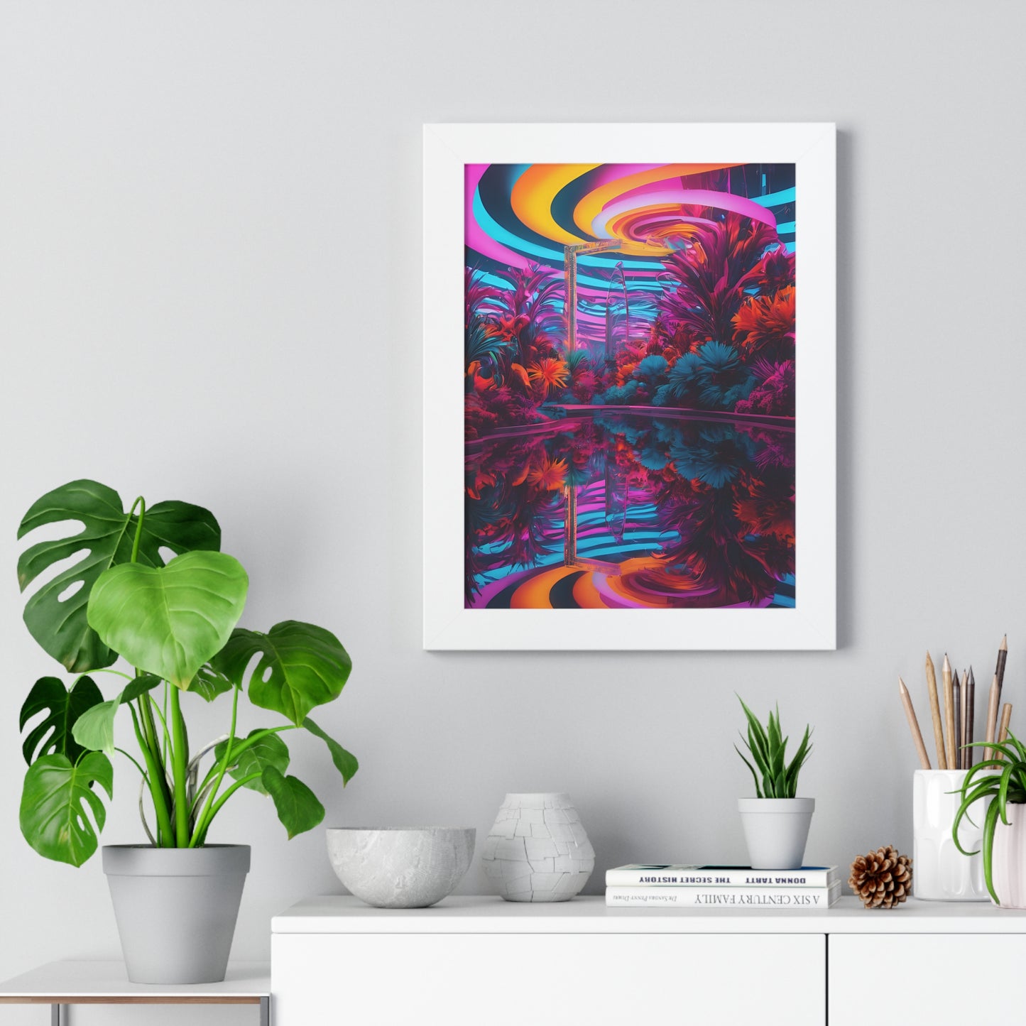 Psychedelic lobby Framed Vertical Poster