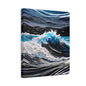 Textured Wave Canvas Stretched, 0.75"