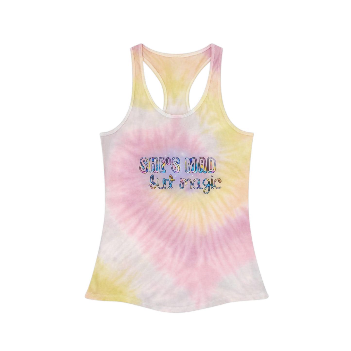 Mad but magic Tie Dye Racerback Tank Top