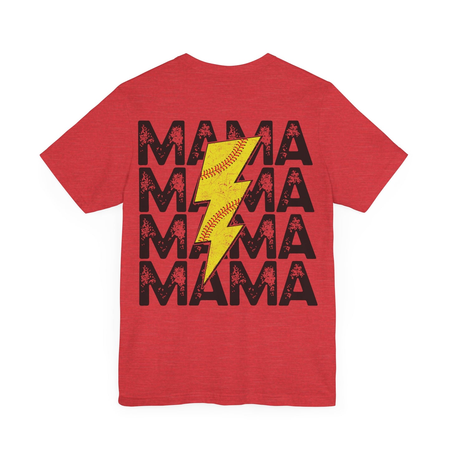 Distressed Softball mama Unisex Jersey Short Sleeve Tee