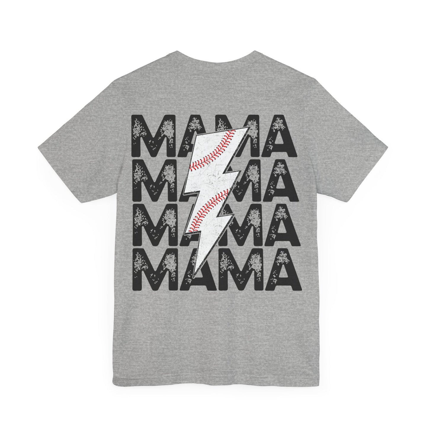 Distressed baseball mama Unisex Jersey Short Sleeve Tee