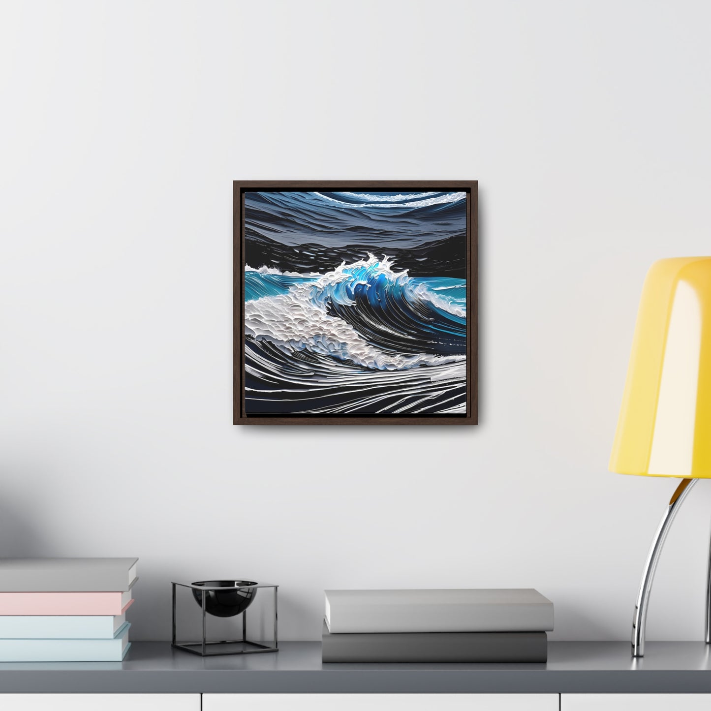 Rough waters framed Canvas Gallery Wrap canvas