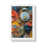 Paper flowers 4 Framed Vertical Poster