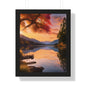 Lake Veiws Framed Vertical Poster