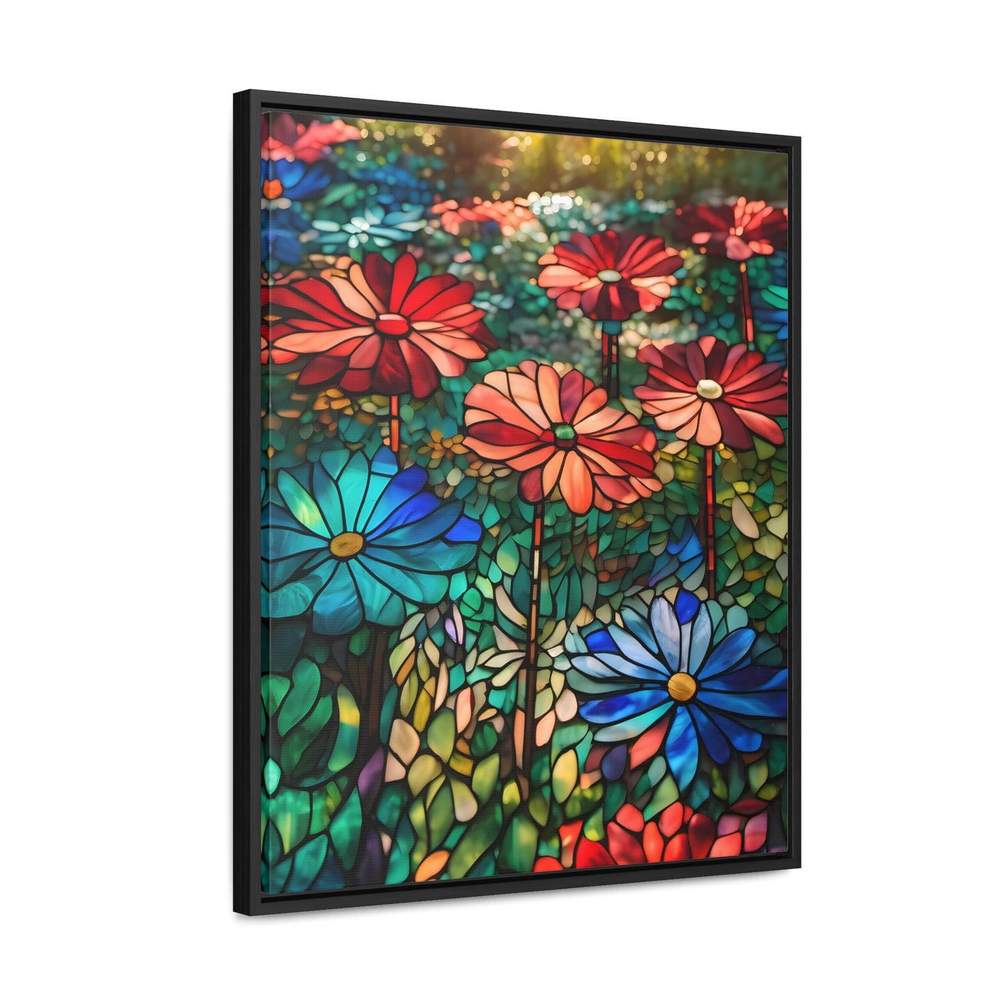 Stained glass garden Gallery Canvas Wraps, Vertical Frame