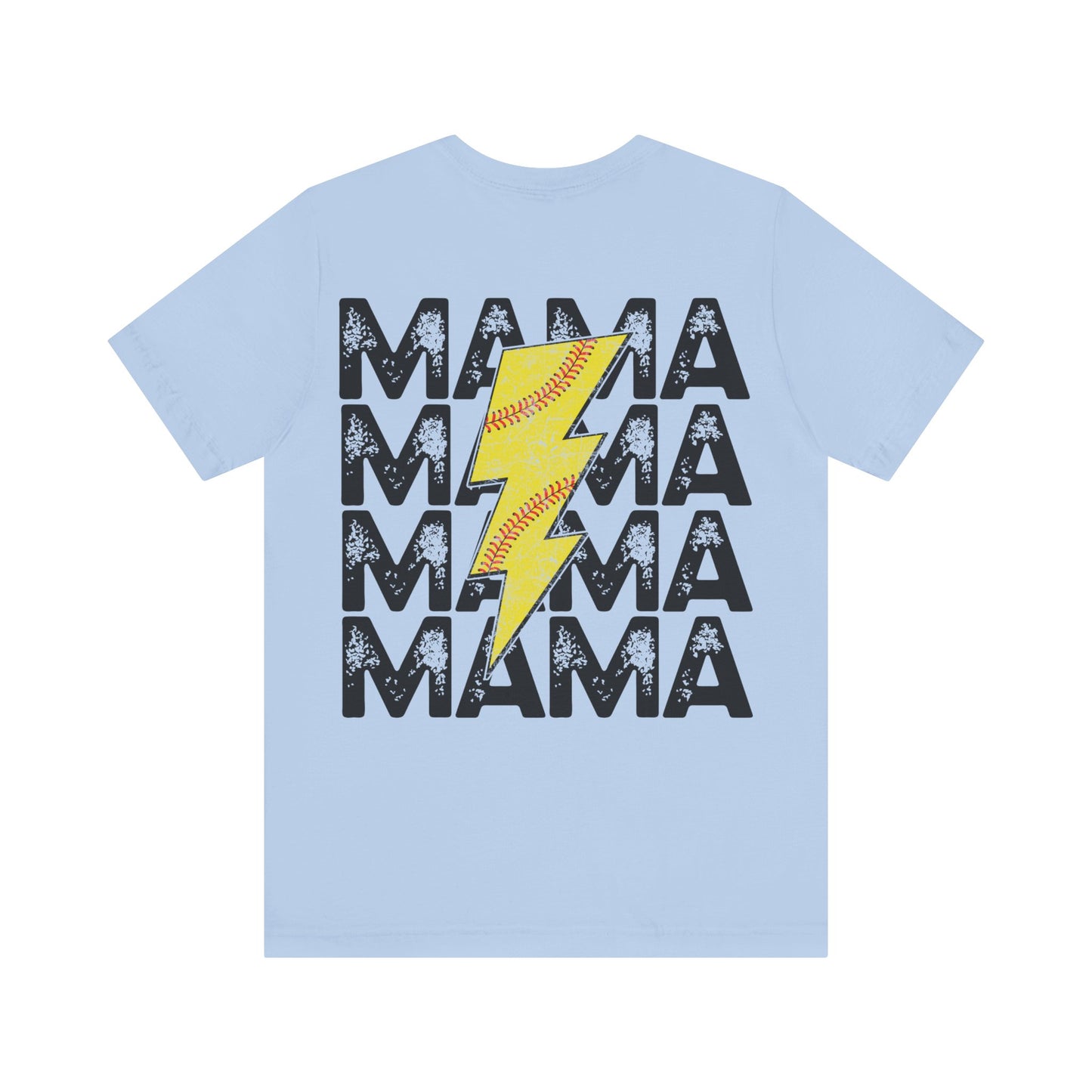 Distressed Softball mama Unisex Jersey Short Sleeve Tee