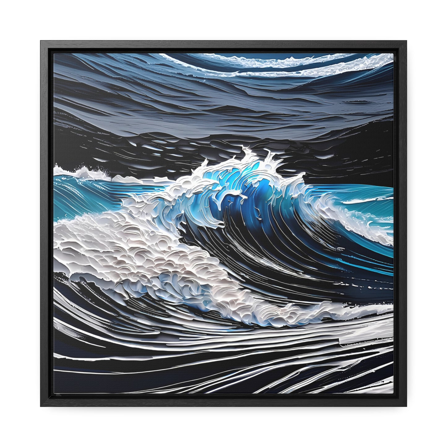 Rough waters framed Canvas Gallery Wrap canvas