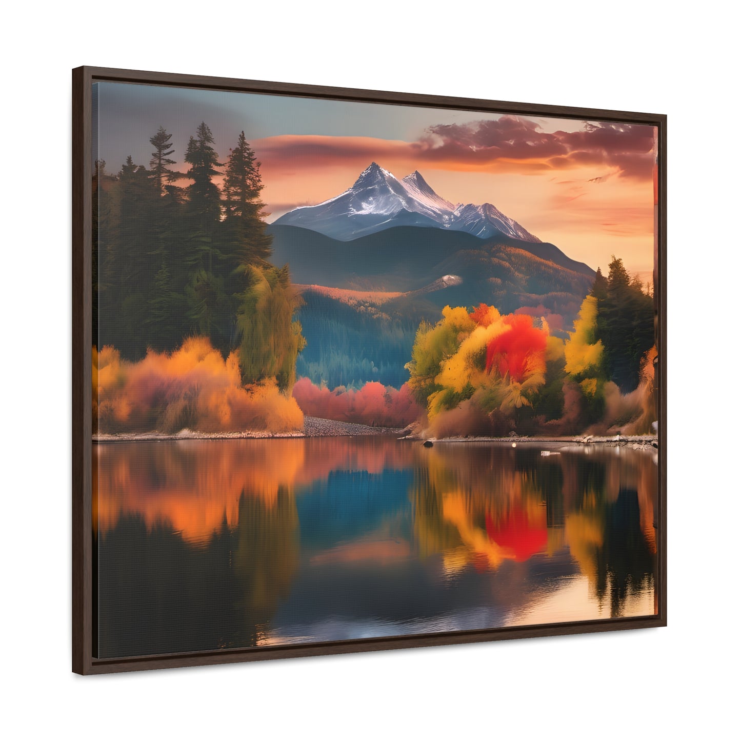 Scenic Mountain View.Gallery Canvas Wraps, Horizontal Frame