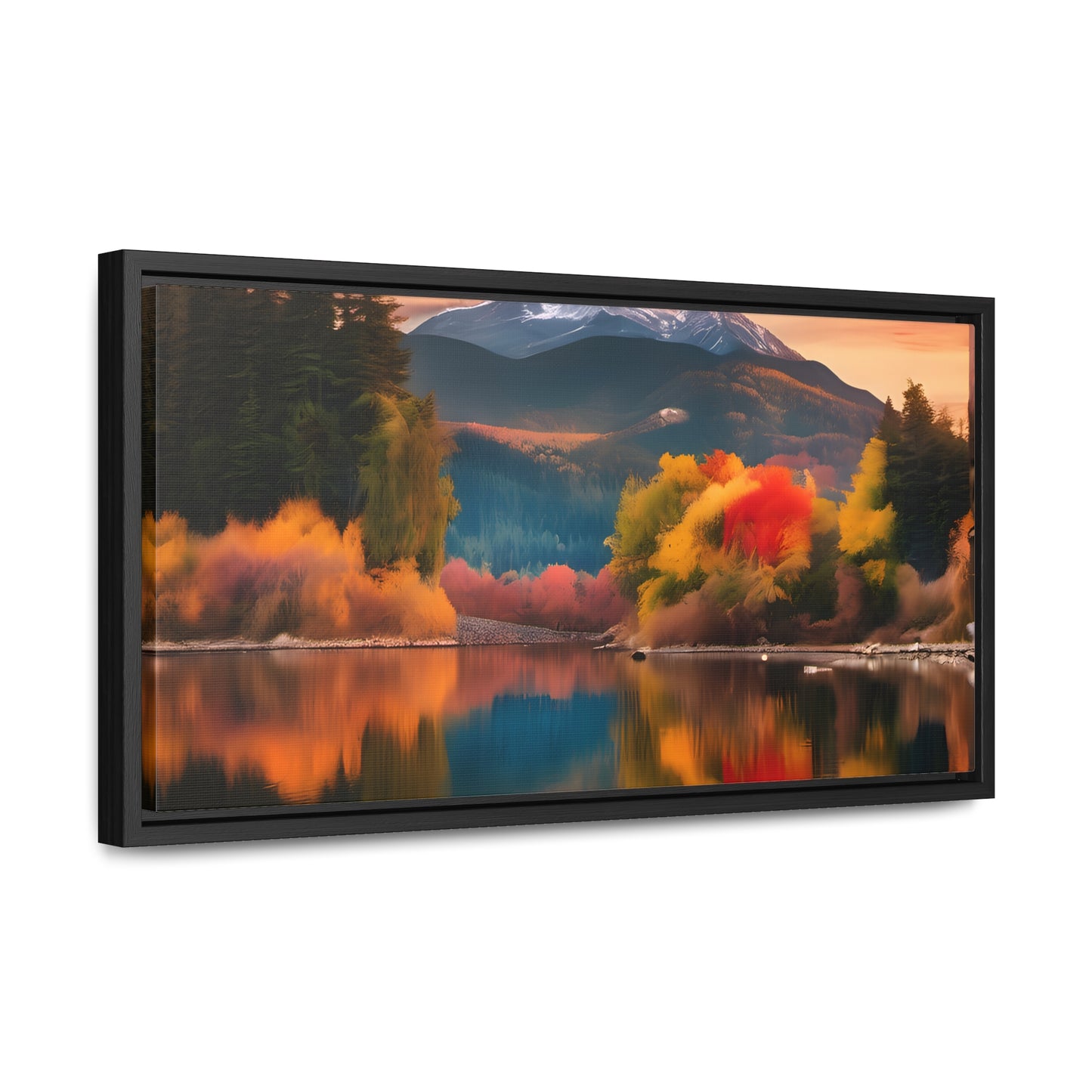 Scenic Mountain View.Gallery Canvas Wraps, Horizontal Frame