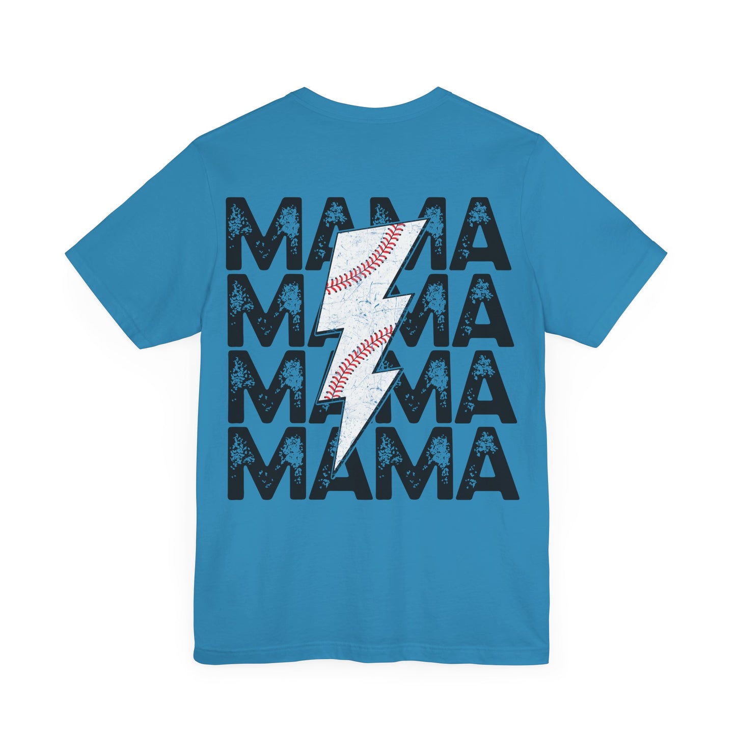 Distressed baseball mama Unisex Jersey Short Sleeve Tee