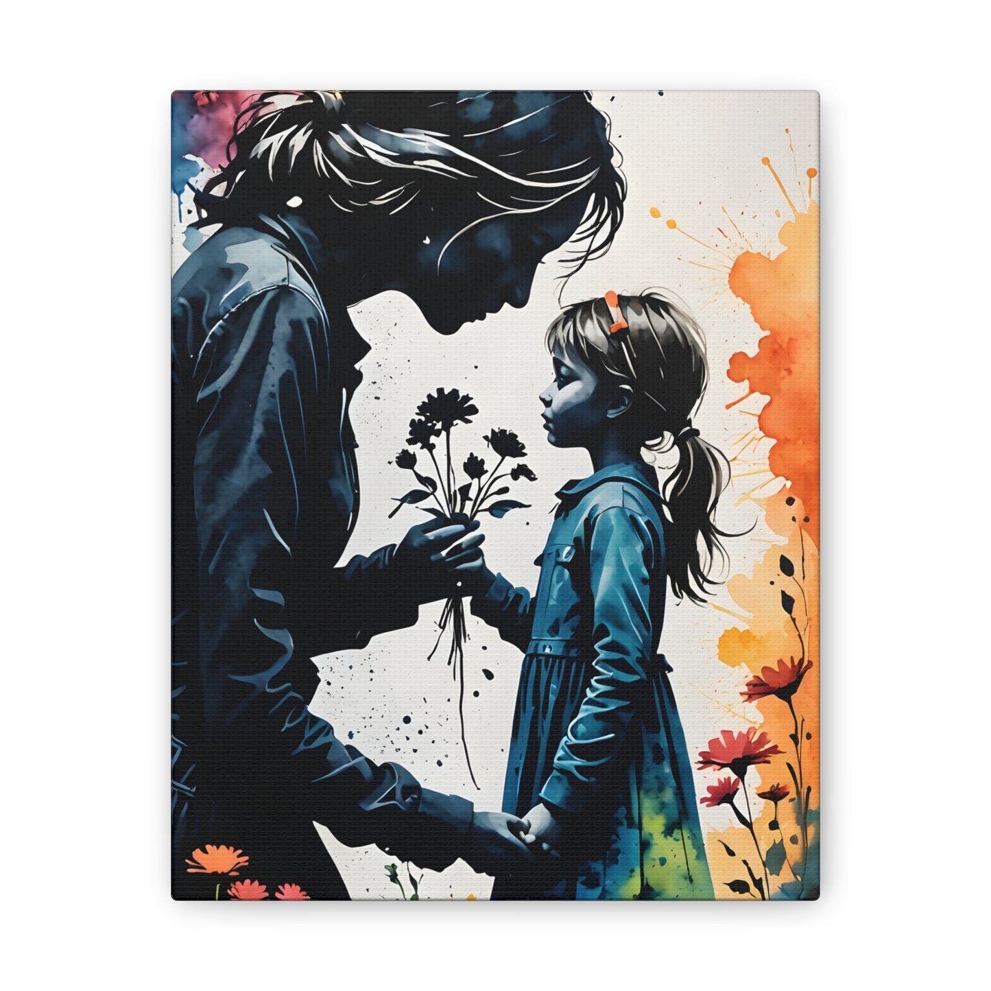 Stop and smell the flowers M&D1 Canvas Stretched, 0.75"