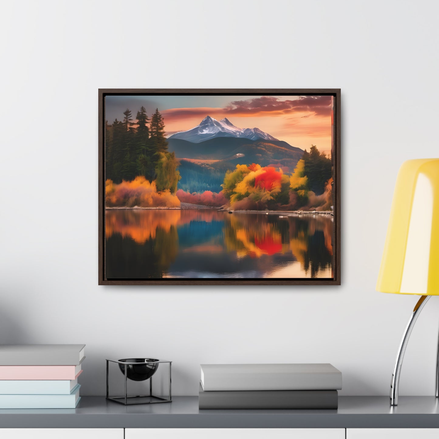 Scenic Mountain View.Gallery Canvas Wraps, Horizontal Frame