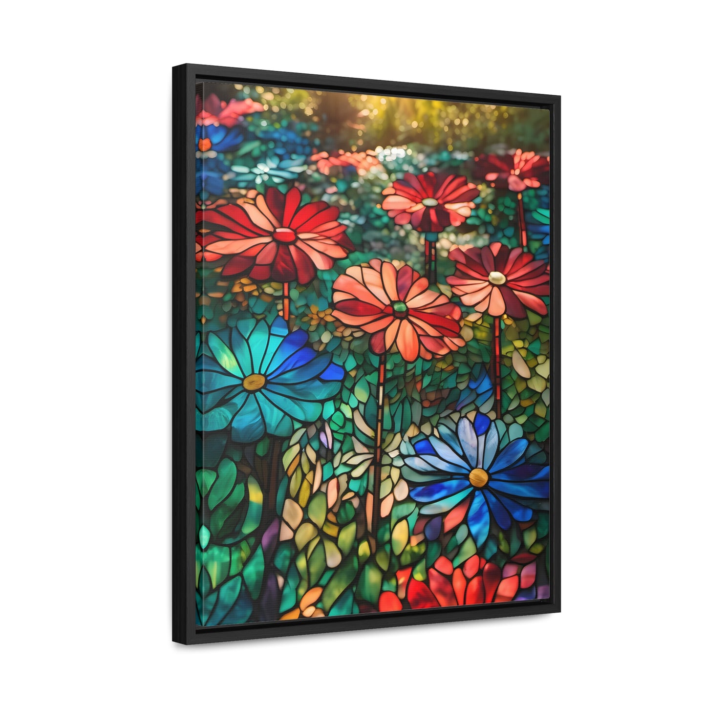 Stained glass garden Gallery Canvas Wraps, Vertical Frame