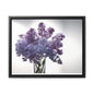 Vase of glass lilacs framed Canvas Gallery Wraps