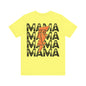 Distressed football mama Unisex Jersey Short Sleeve Tee