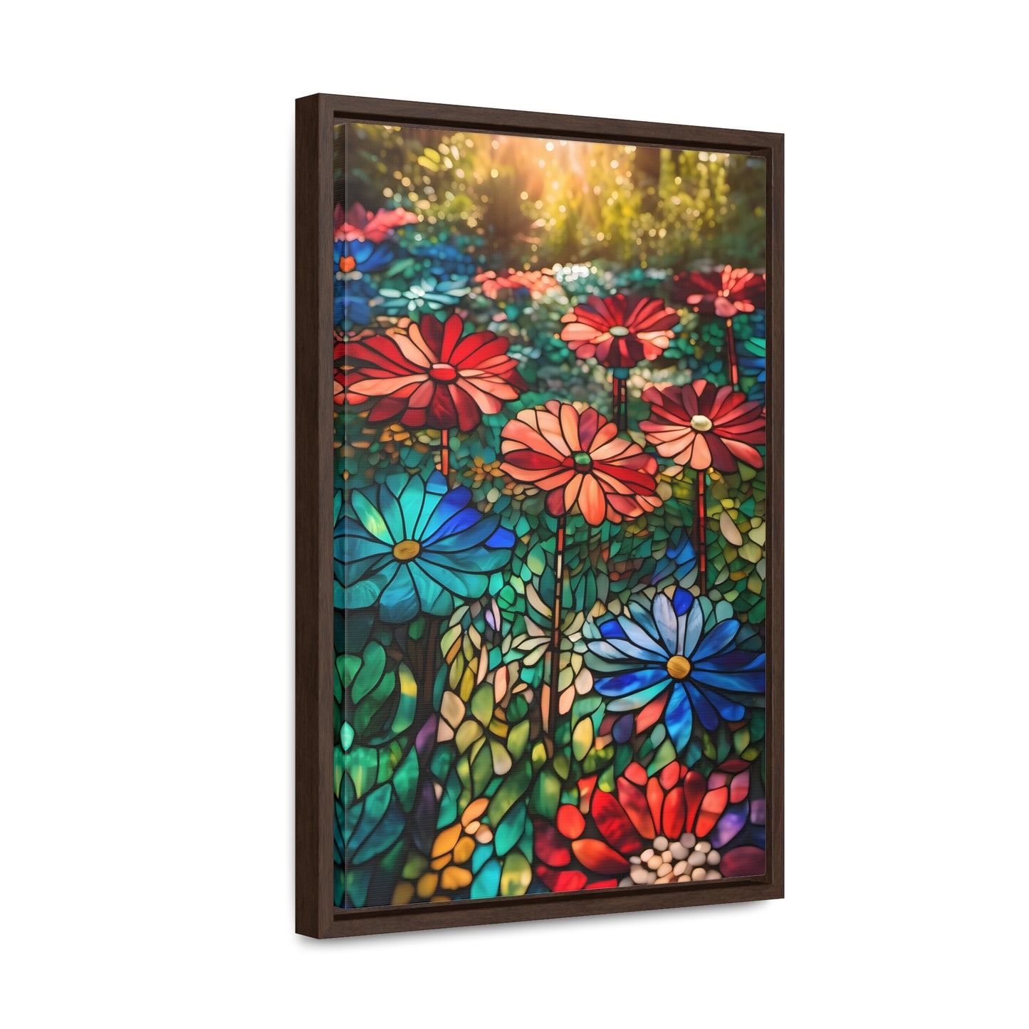 Stained glass garden Gallery Canvas Wraps, Vertical Frame