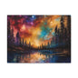 Alcohol ink landscape Canvas Stretched, 0.75"