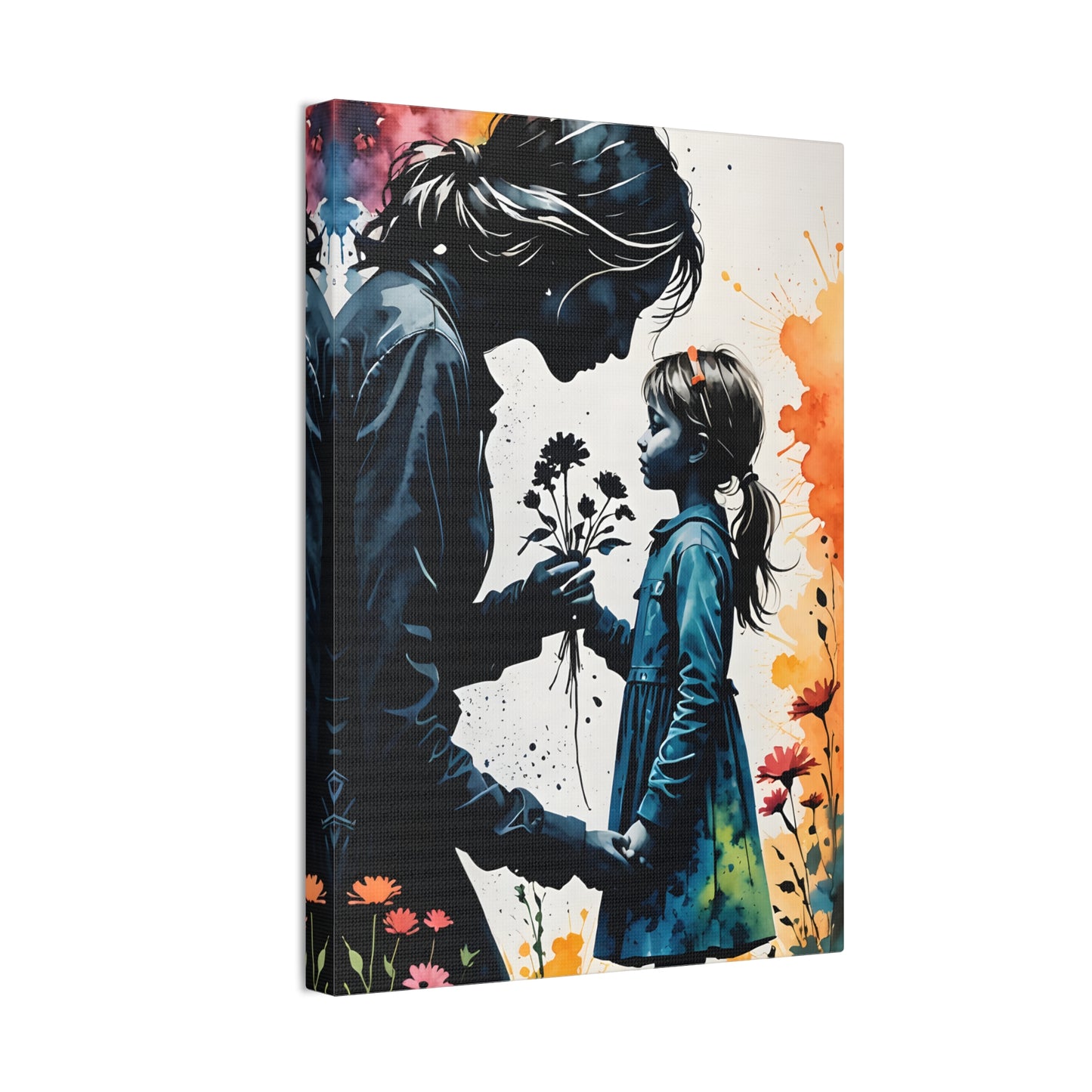 Stop and smell the flowers M&D1 Canvas Stretched, 0.75"