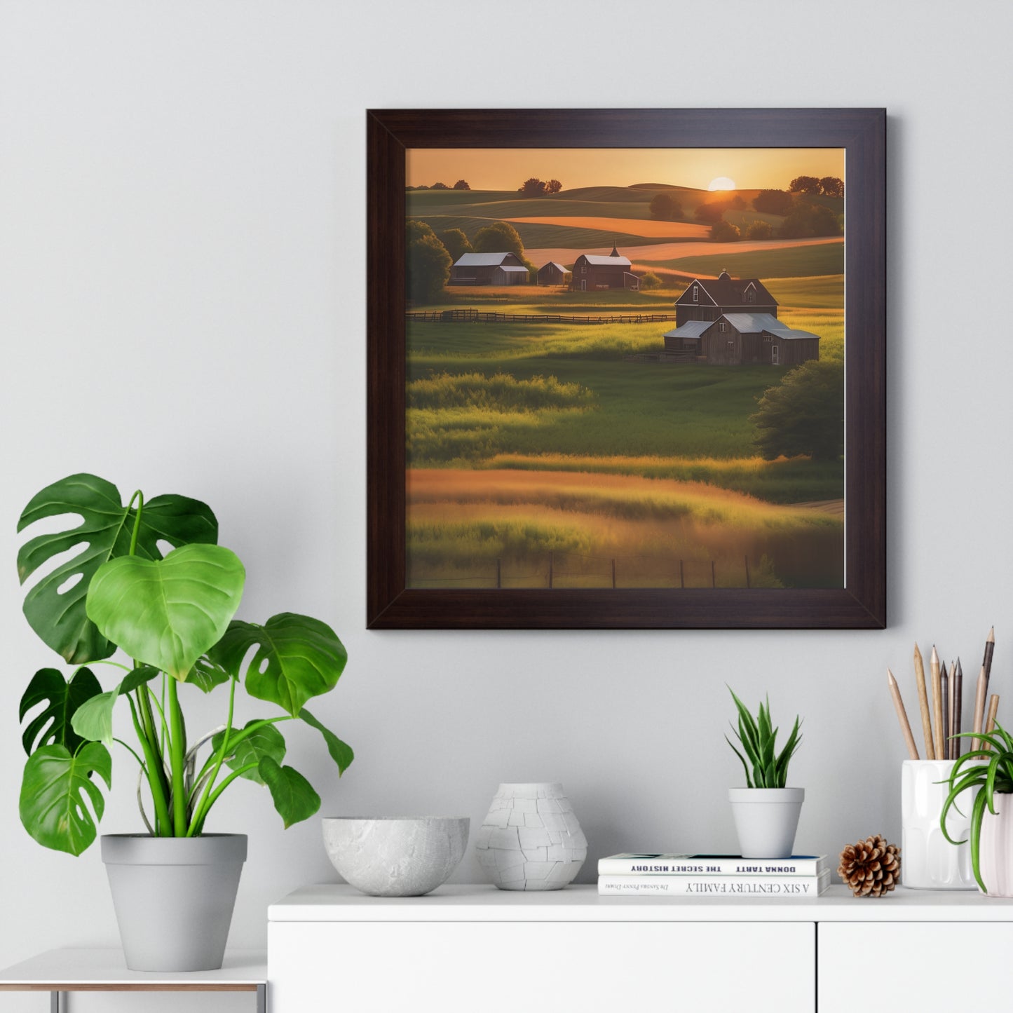 Farmhouse framed poster