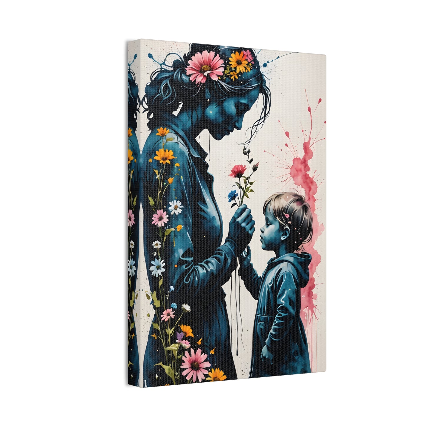 Stop and smell the flowers M&S Canvas Stretched, 0.75"