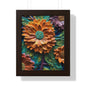 Pallet knife flowers Matte Vertical Posters