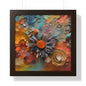 Paper pastel flowers 3 Framed Vertical Poster