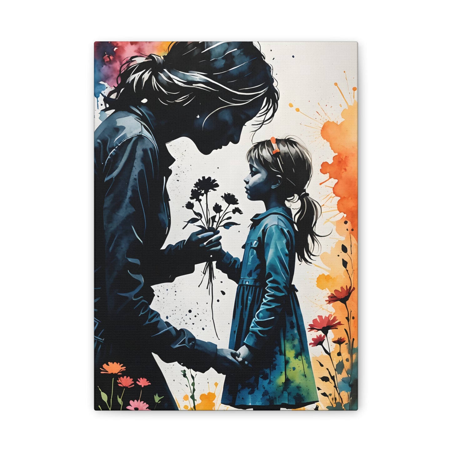 Stop and smell the flowers M&D1 Canvas Stretched, 0.75"