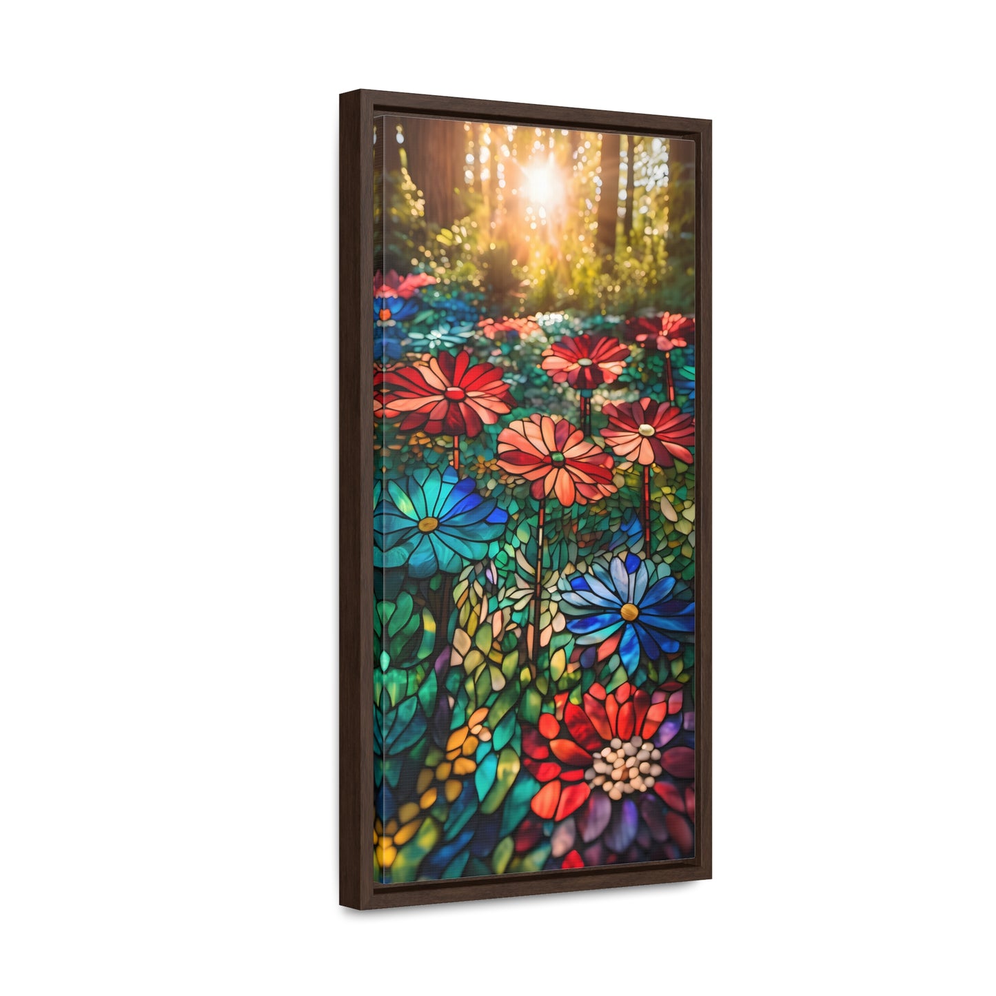 Stained glass garden Gallery Canvas Wraps, Vertical Frame