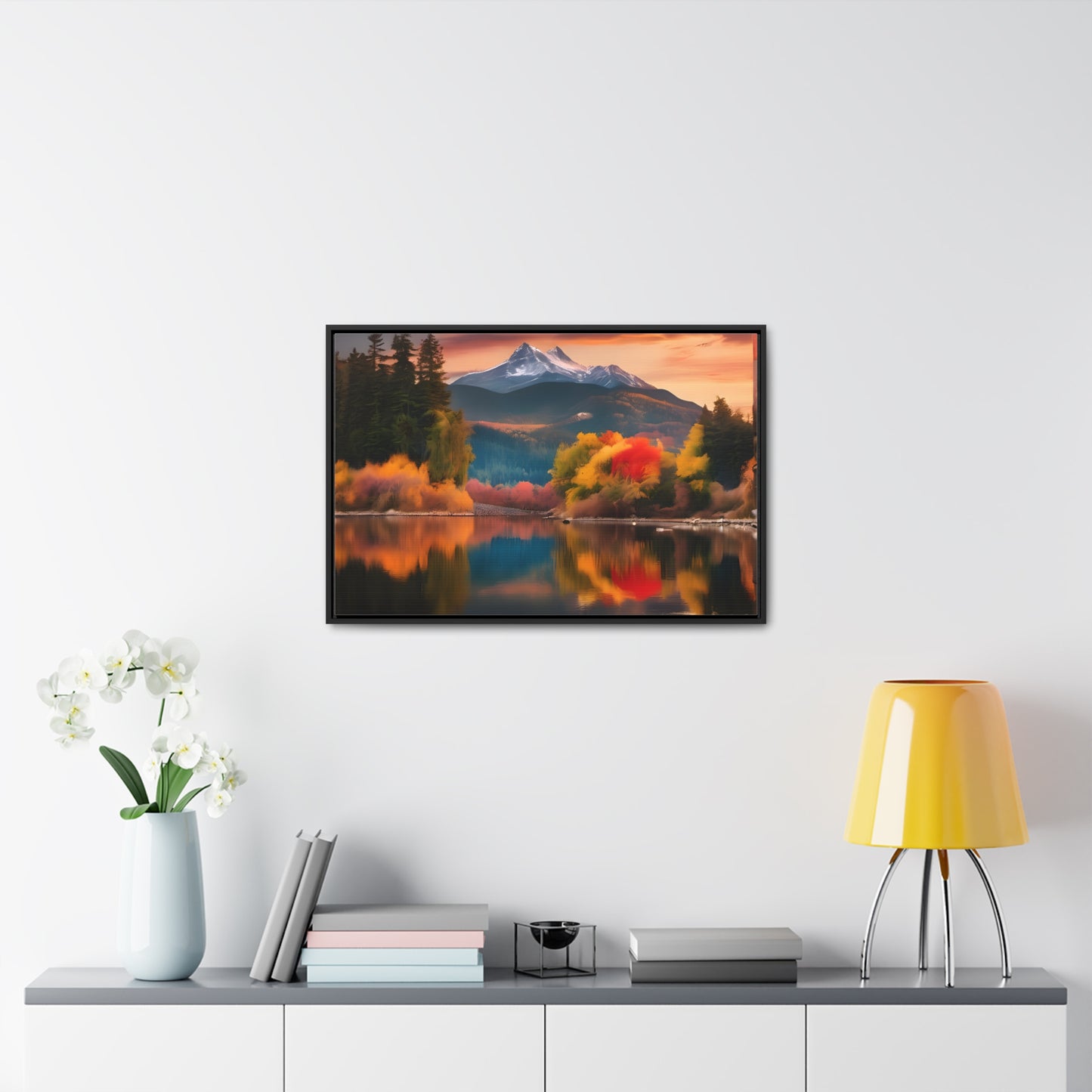 Scenic Mountain View.Gallery Canvas Wraps, Horizontal Frame