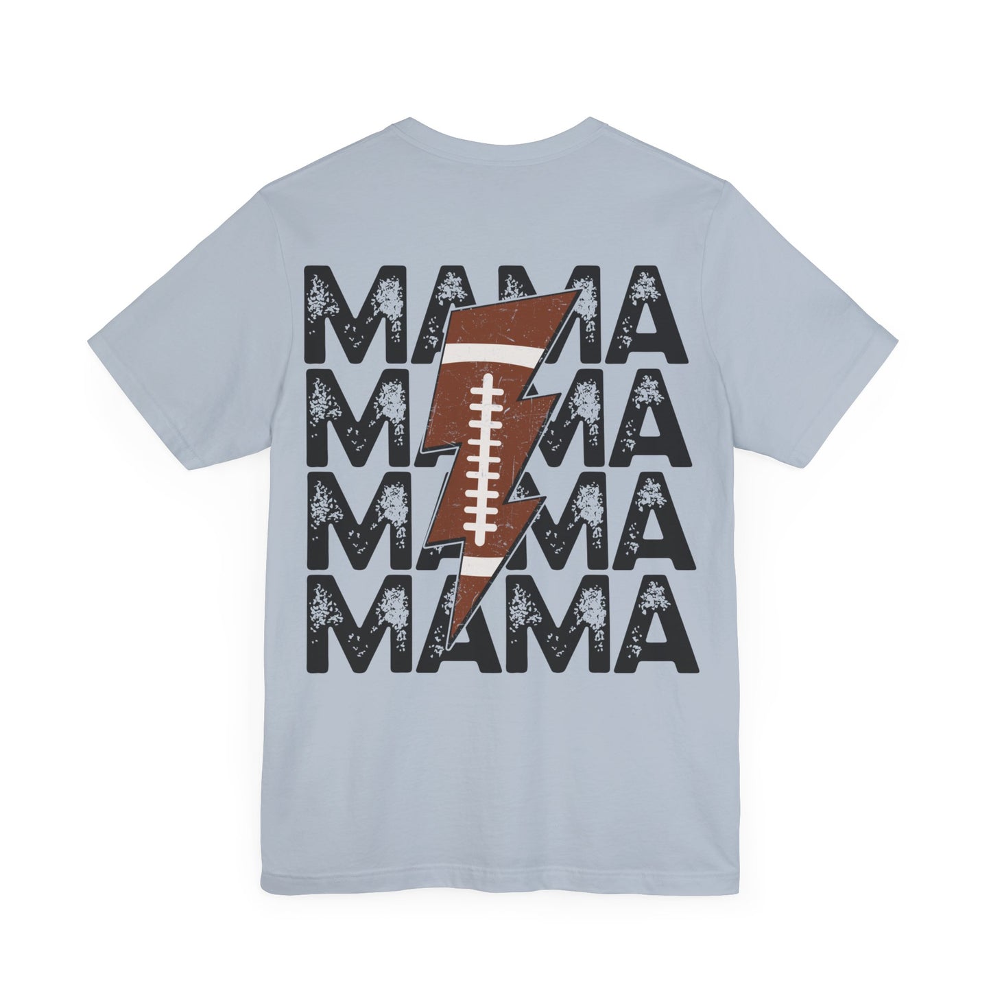 Distressed football mama Unisex Jersey Short Sleeve Tee