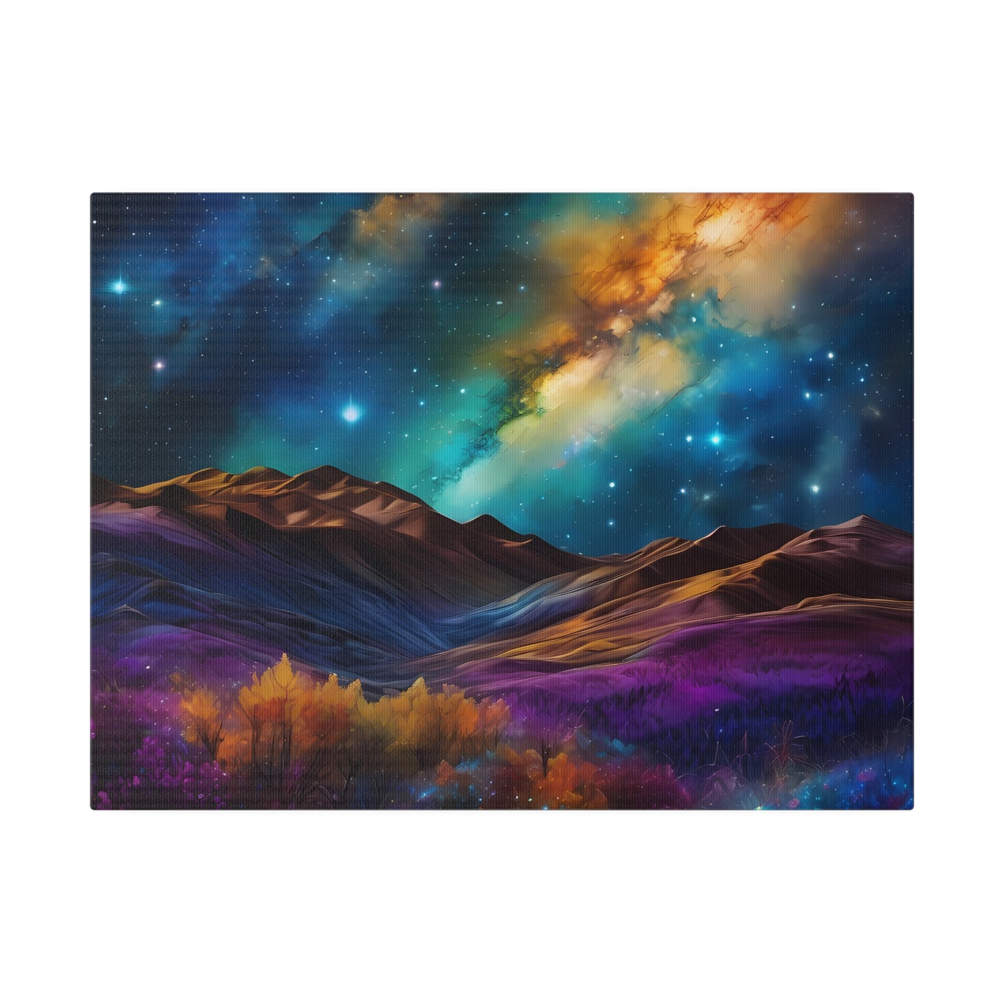 Alcohol ink starry scapes Matte Canvas, Stretched, 0.75"