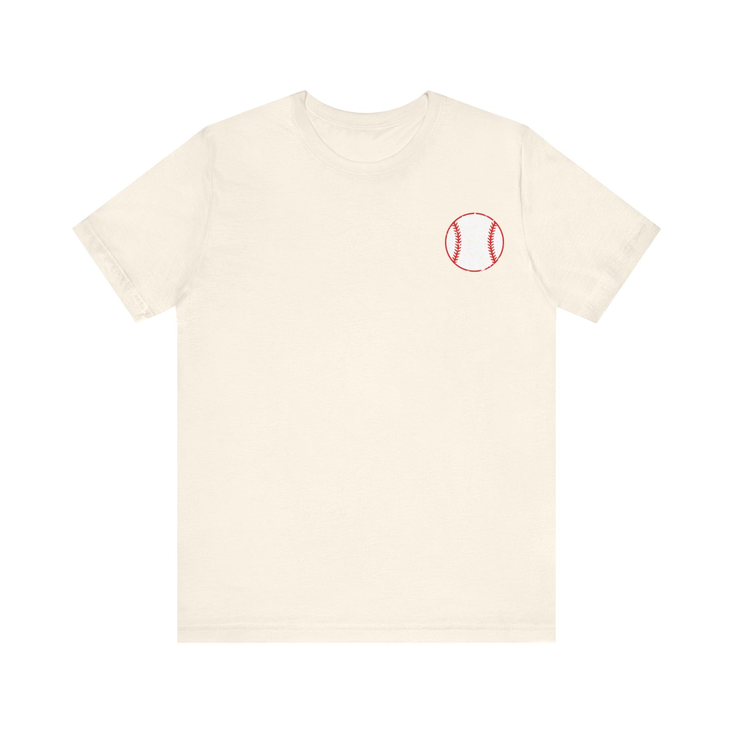 Distressed baseball mama Unisex Jersey Short Sleeve Tee