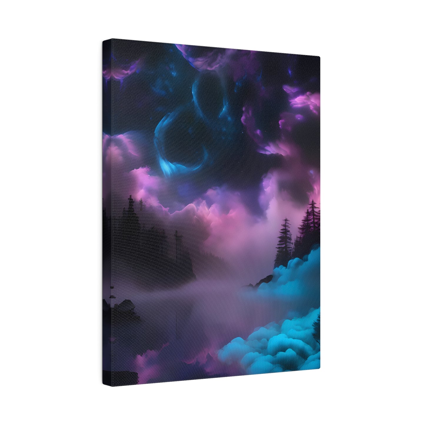 Alcohol ink mystic night Matte Canvas, Stretched, 0.75"